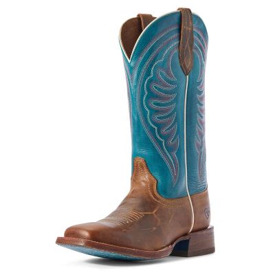 Ariat Circuit Shiloh - Western Laarzen Bruin / Groen Dames - 42513-935